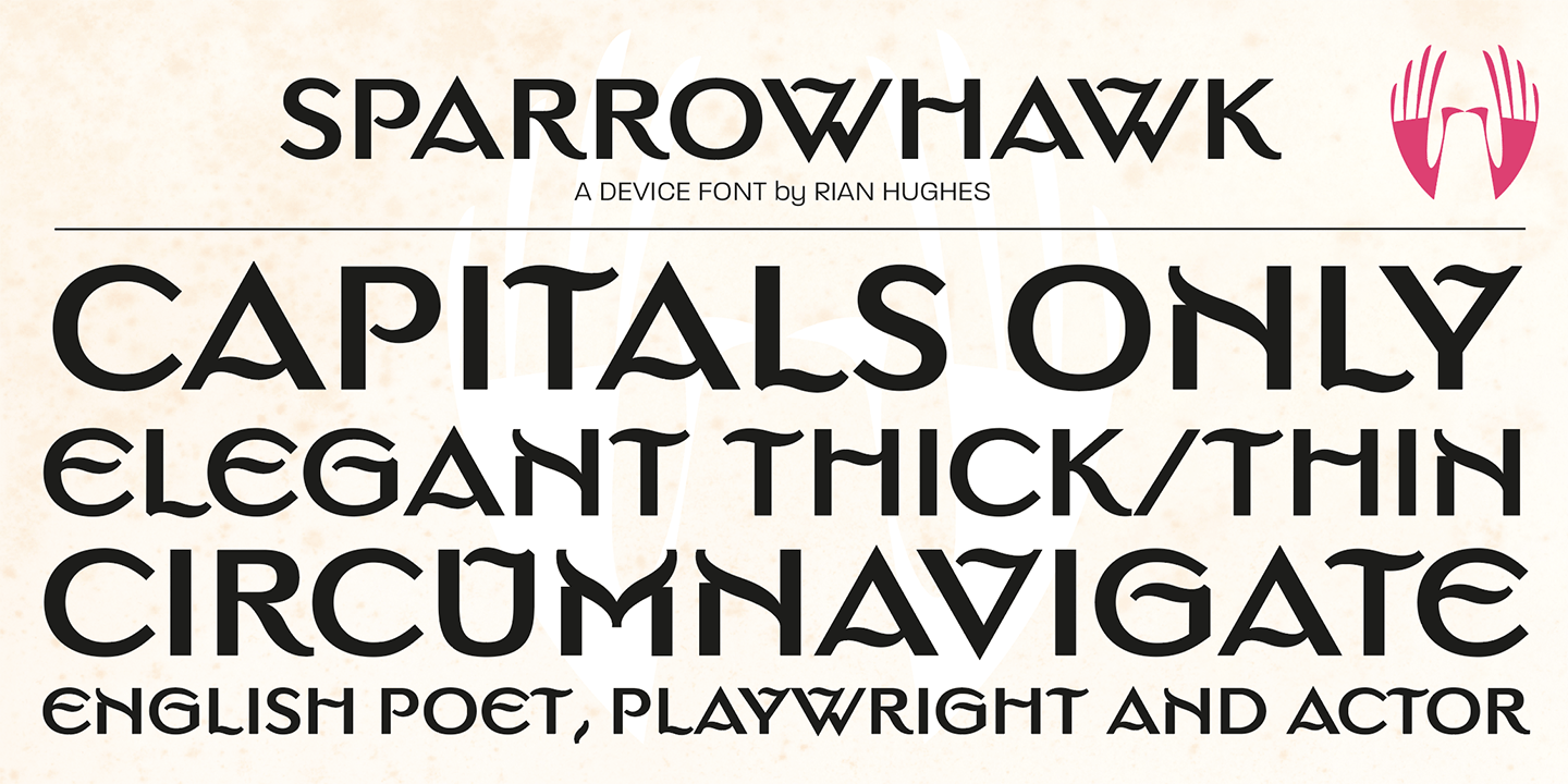 Sparrowhawk Font Poster #1