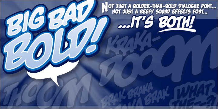 Big Bad Bold BB Font Poster #1
