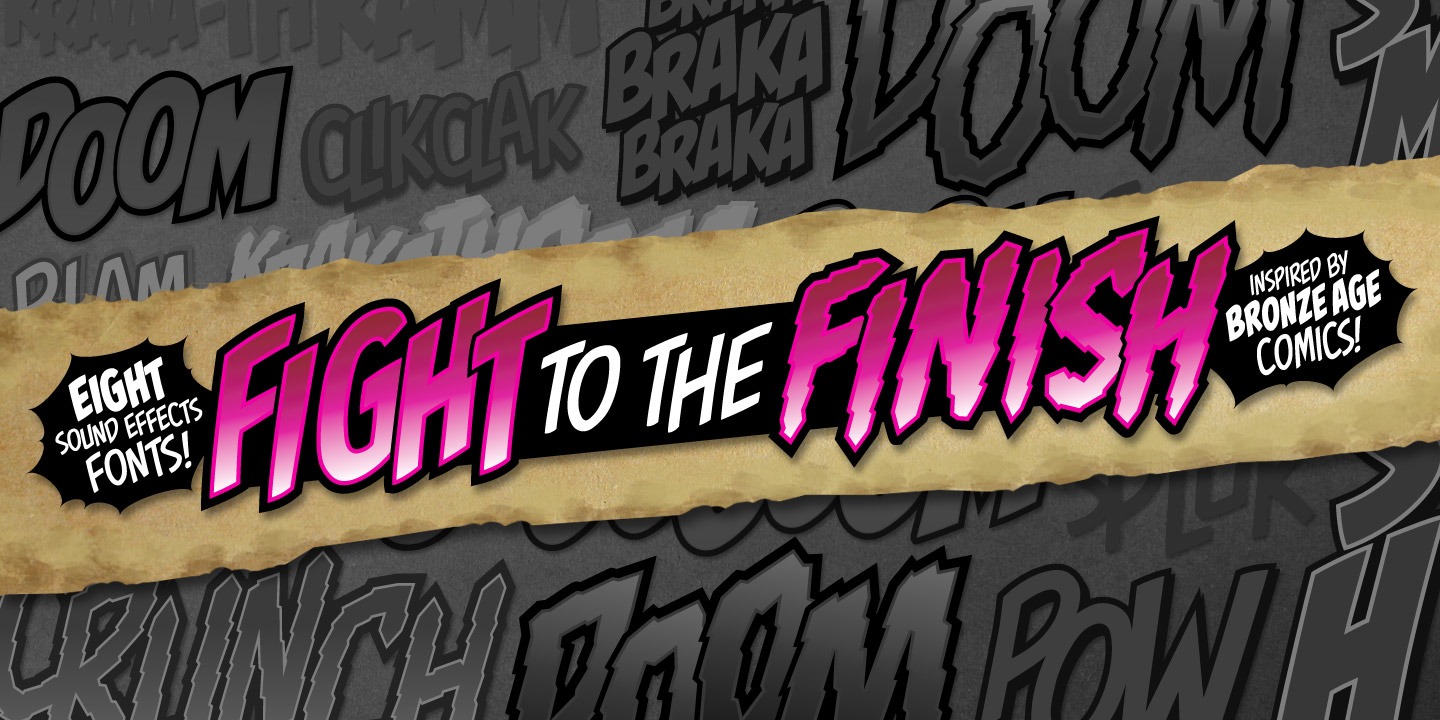 Fight to the Finish BB Font Poster #1