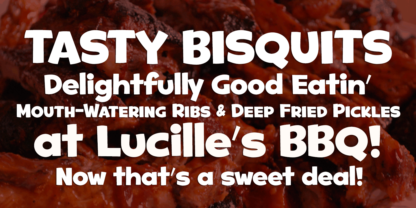 Good Eatin Pro Font Poster #1