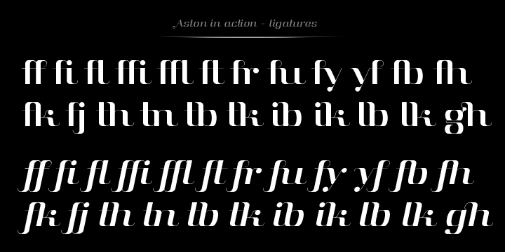Aston Font Poster #1