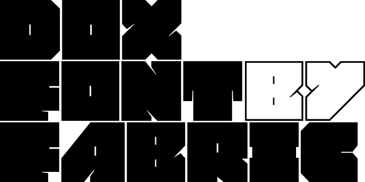 Dox Font Poster #1