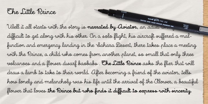 Kids Script Font Poster #1