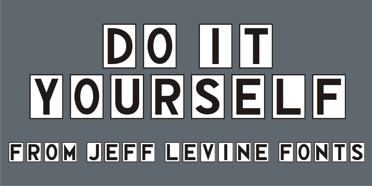 Do It Yourself Font Poster #1