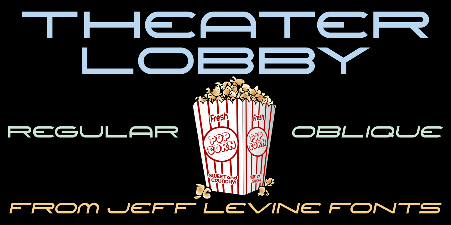 Theater Lobby Font Poster #1