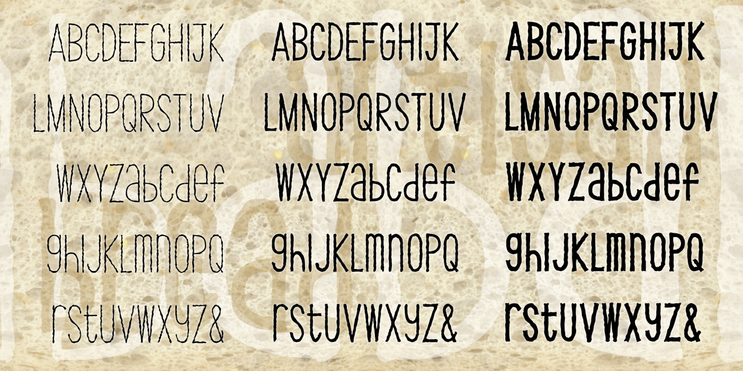 Artisan Bread Font Family Poster