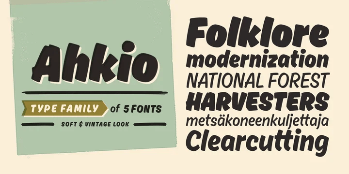 Ahkio Font Poster #1
