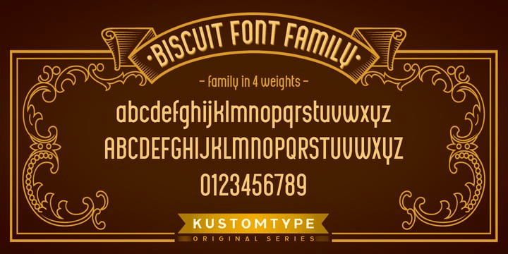 Biscuit Font Poster #1