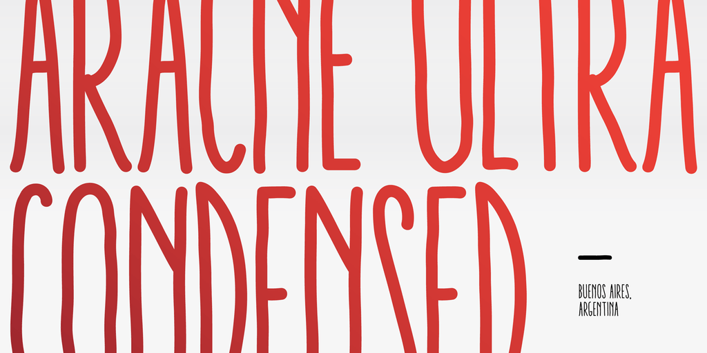 Aracne Ultra Condensed Poster