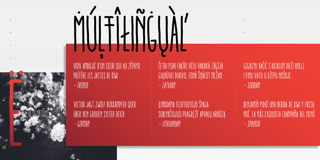 Aracne Ultra Condensed Font Poster #1