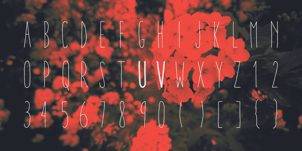 Aracne Ultra Condensed Font Poster #1