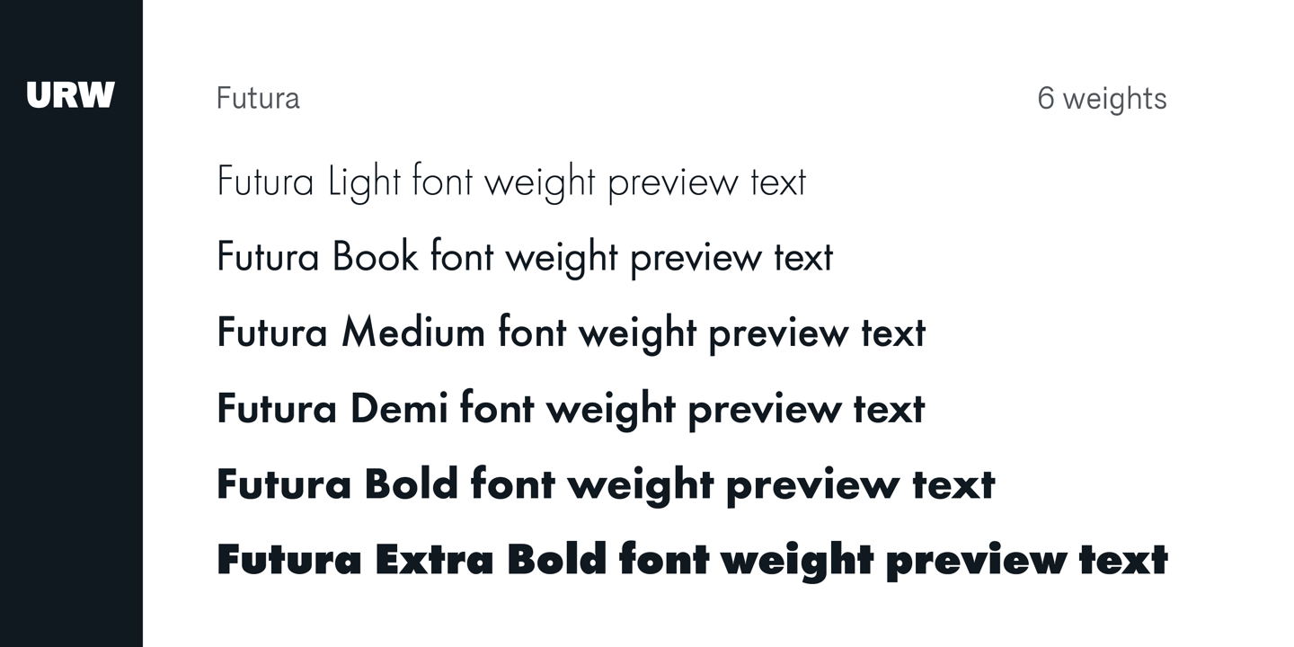 Futura Font Poster #1