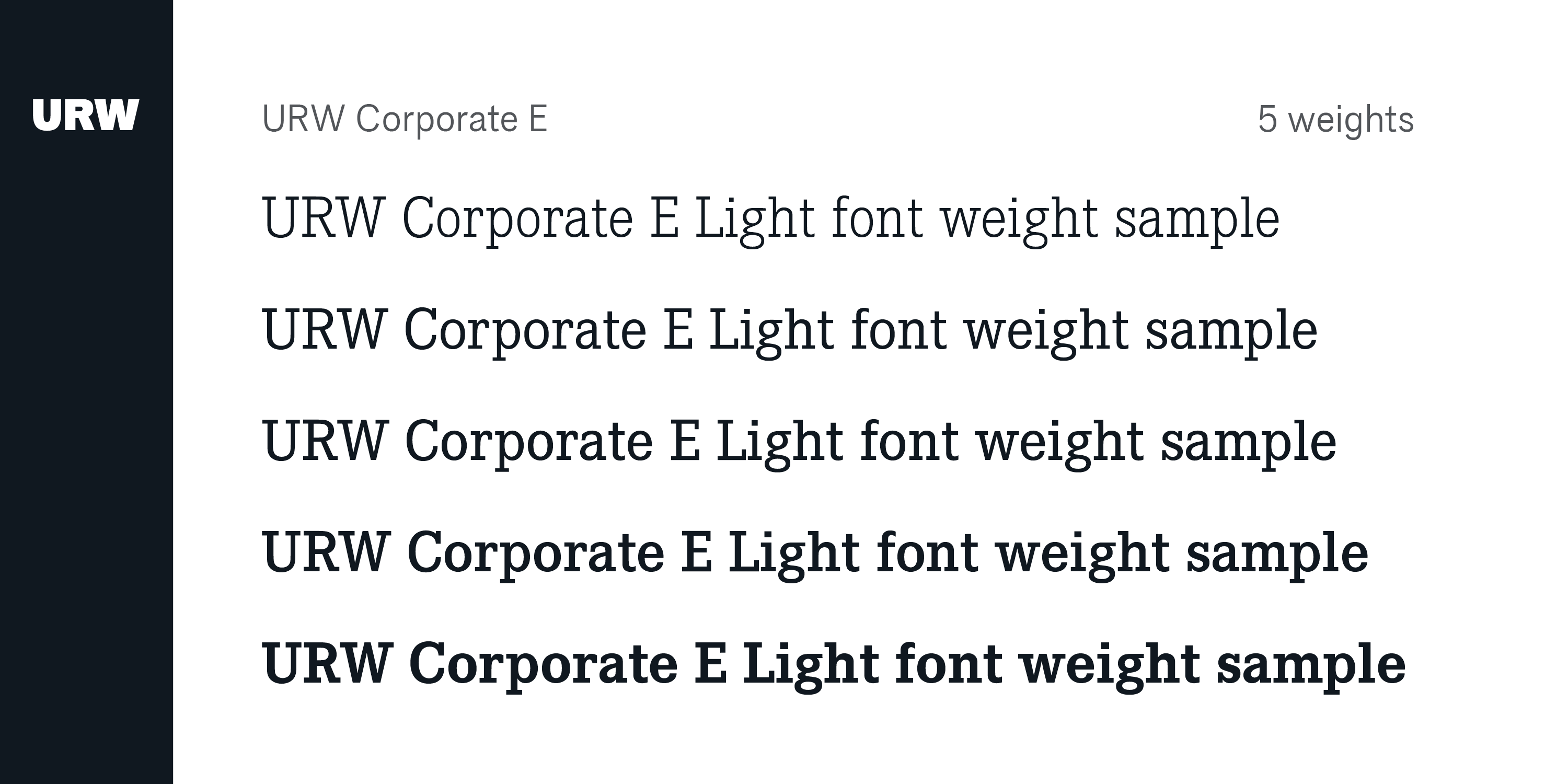 Corporate E Font Poster #1