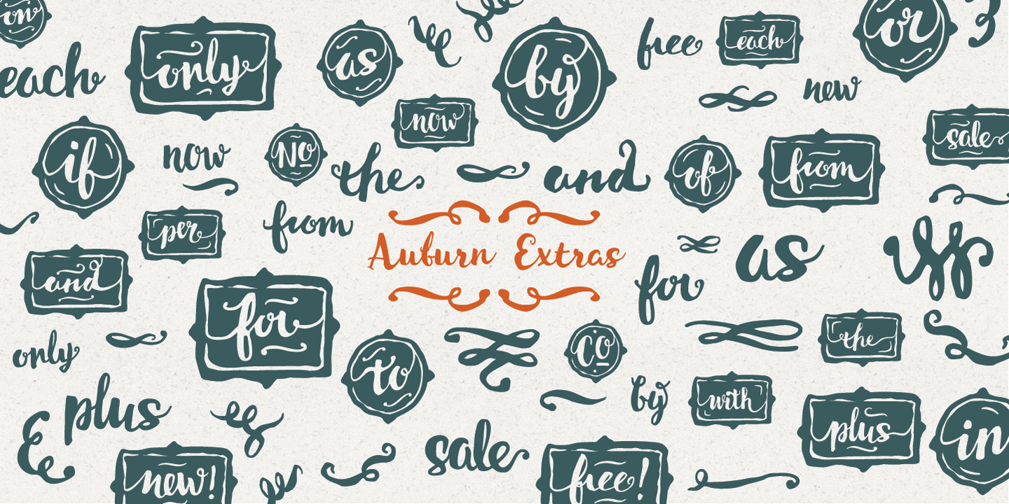 Auburn Font Poster #1
