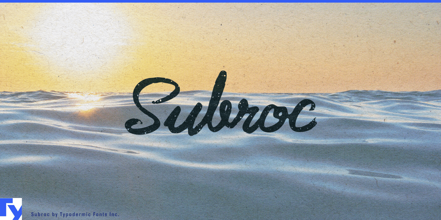 Subroc Font Poster #1