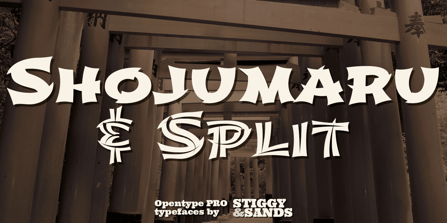 Shojumaru Pro Font Poster
