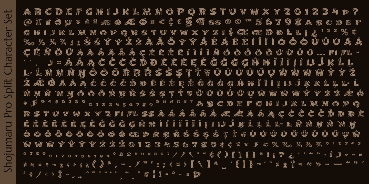 Shojumaru Pro Font Poster #1