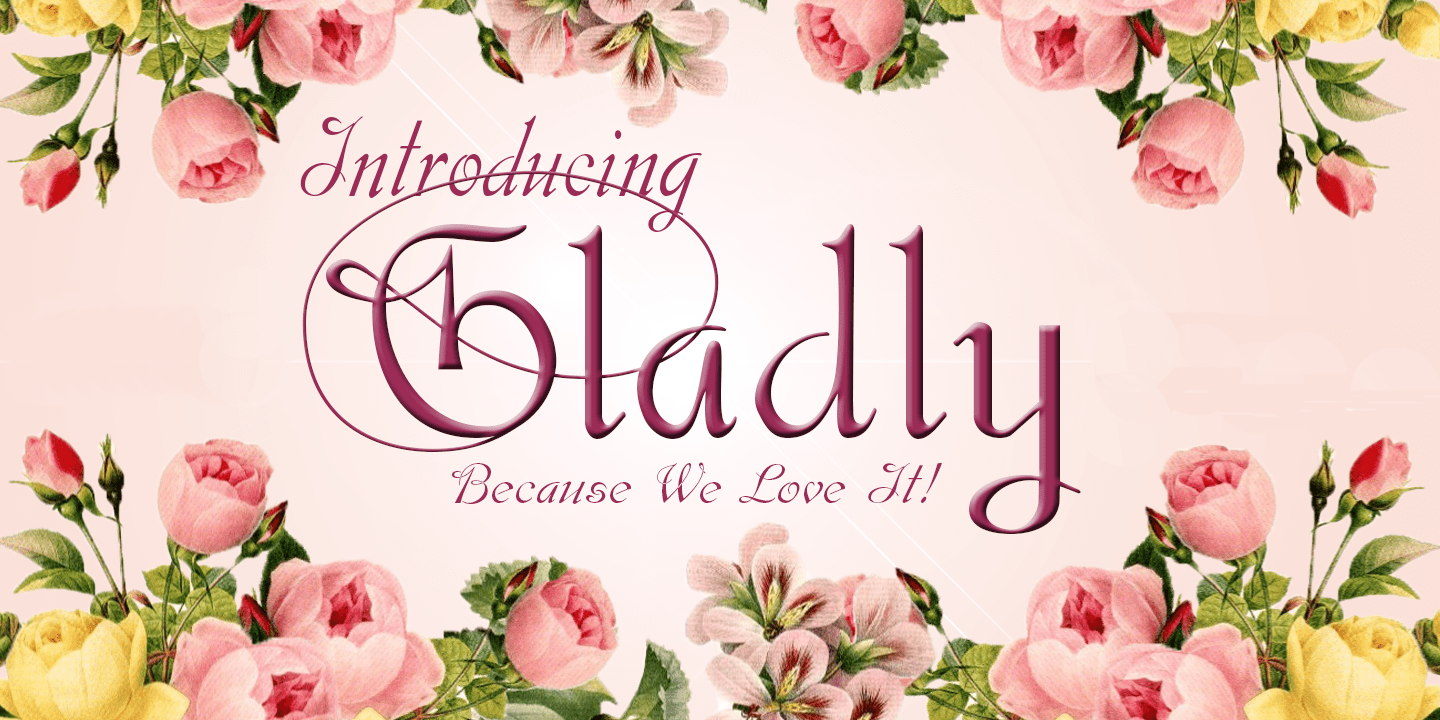 Gladly Font Poster #1