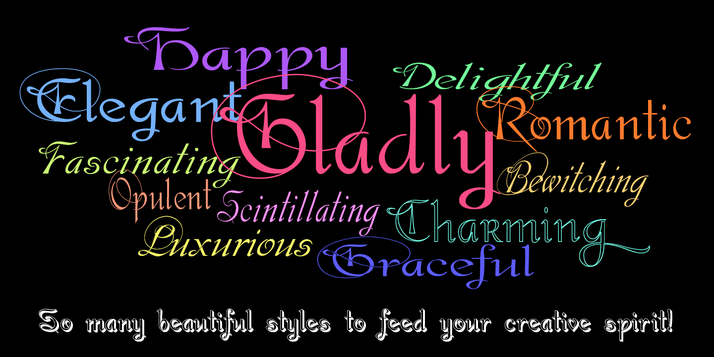 Gladly Font Poster #1