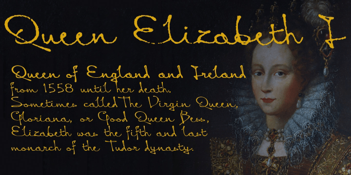 Queen Font Poster #1