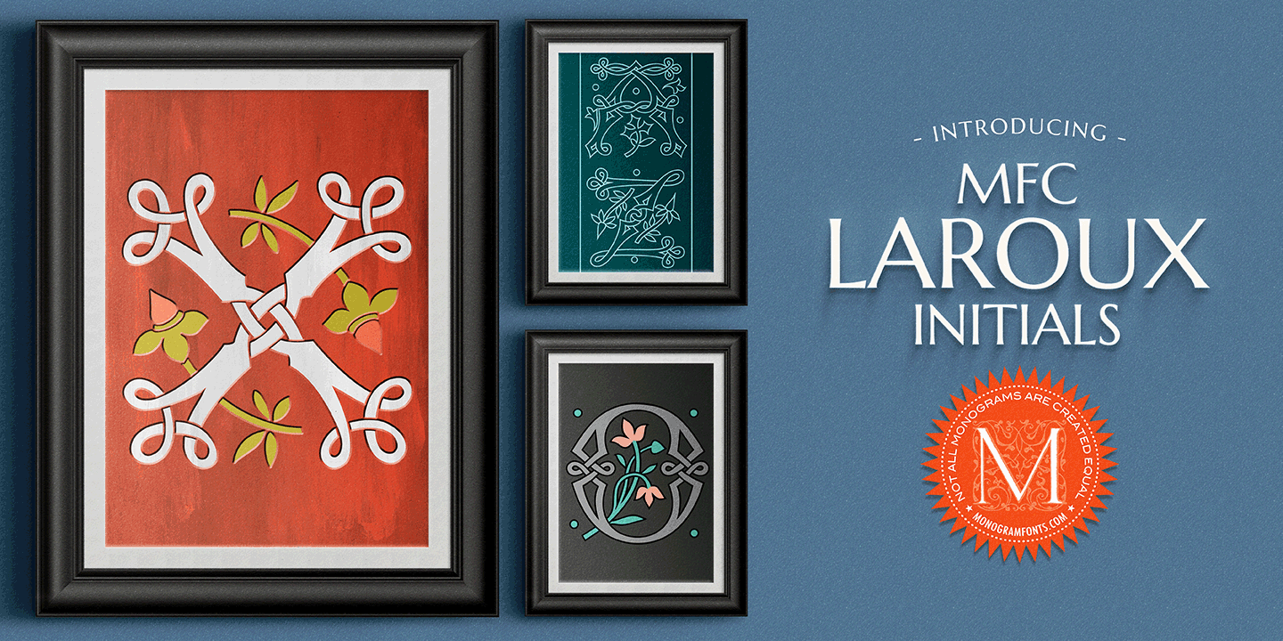 MFC Laroux Initials Font Poster #1