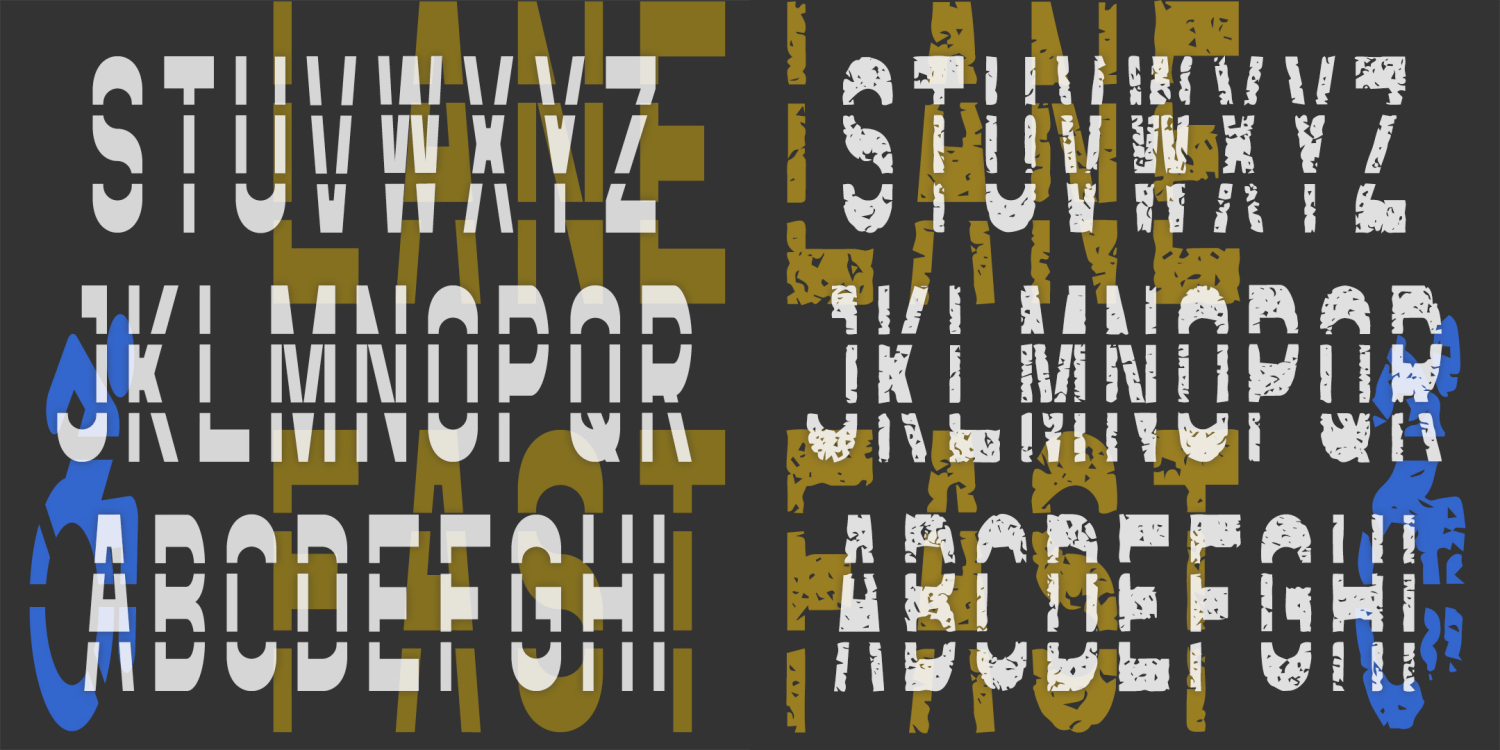 Fast Lane Font Family Poster