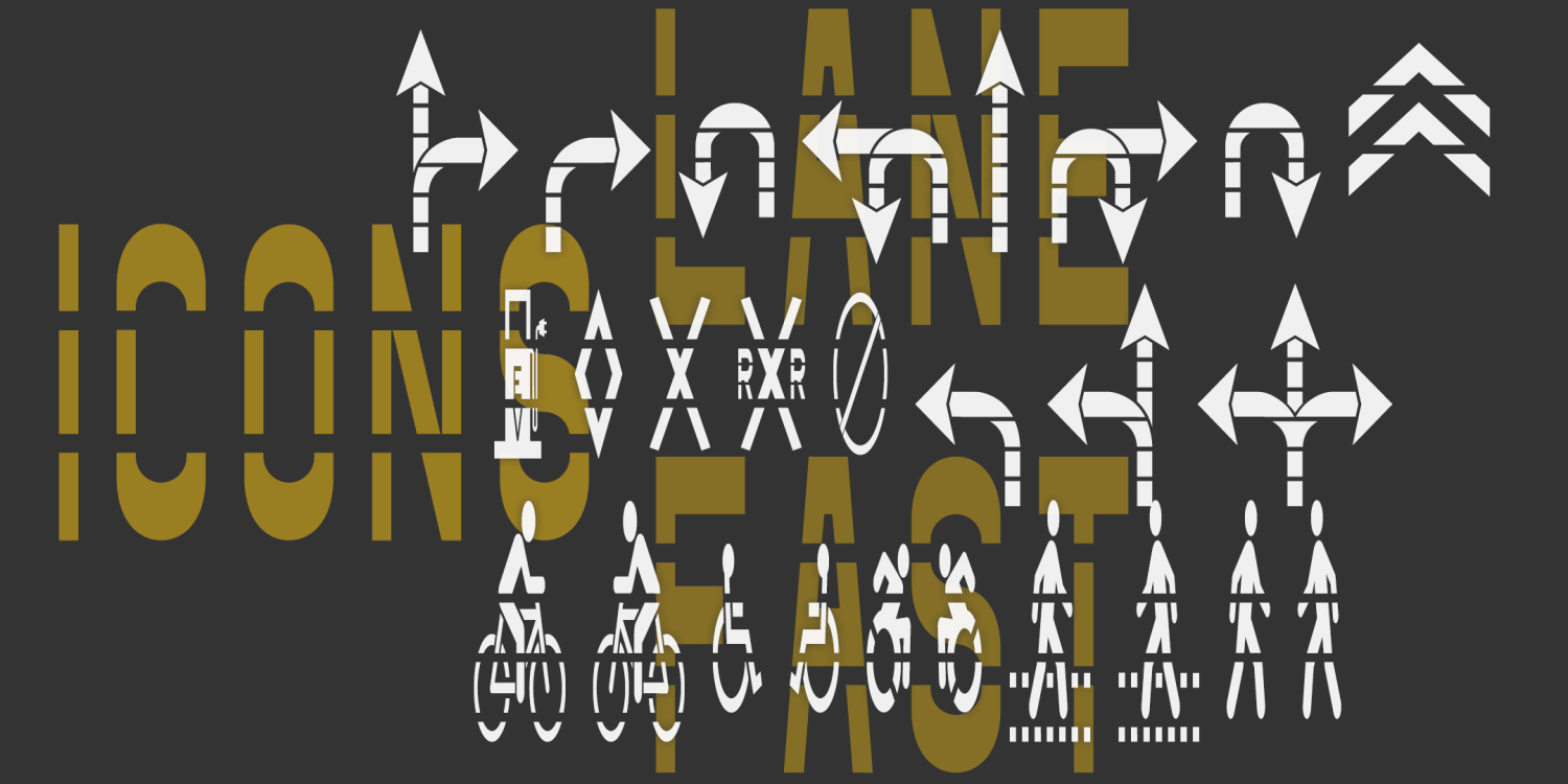 Fast Lane Font Poster #2