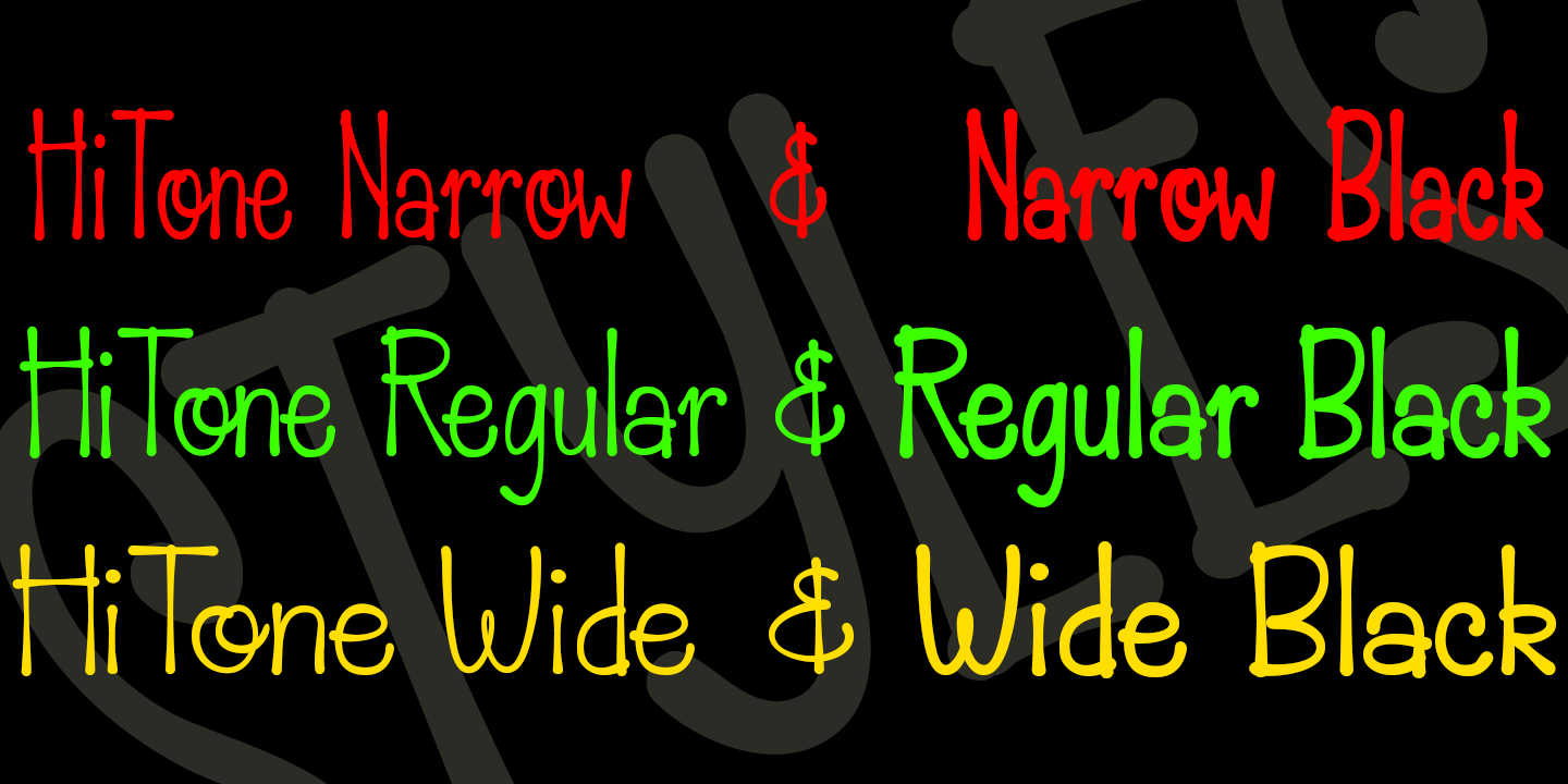 HiTone Font Poster #1