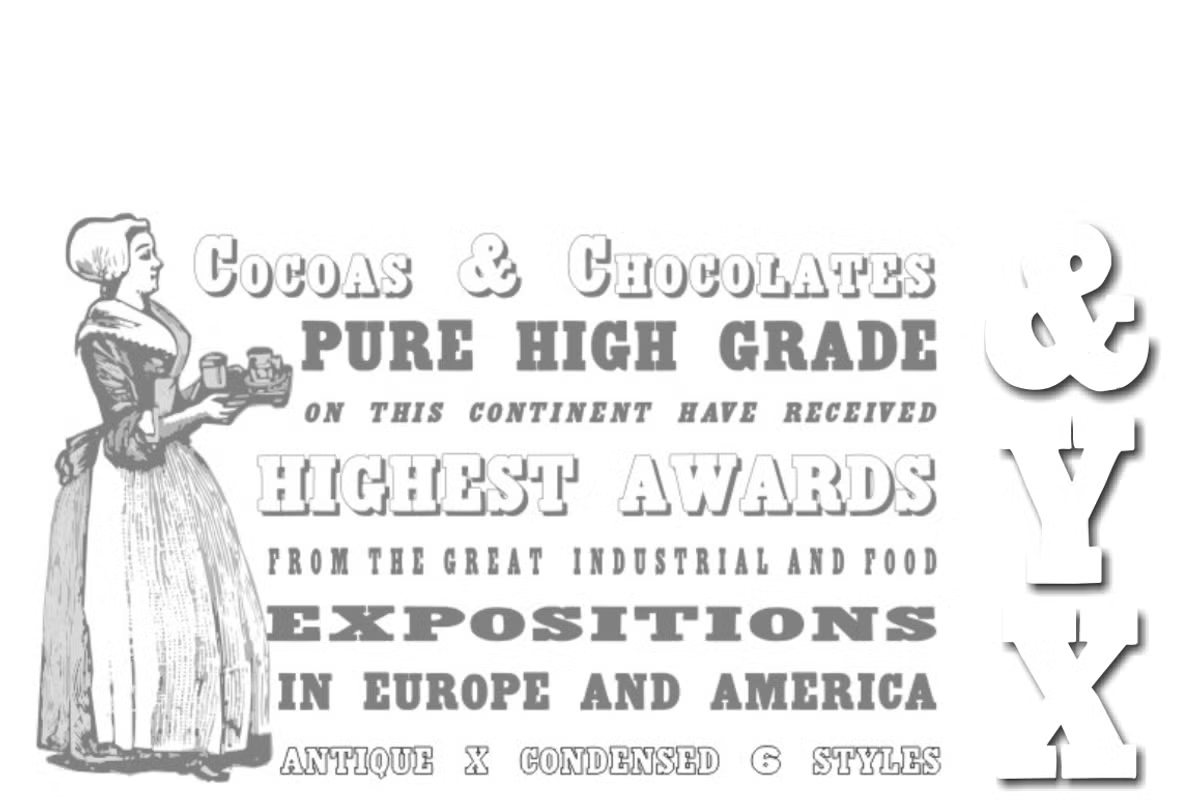 Antique X Condensed Font Family Poster