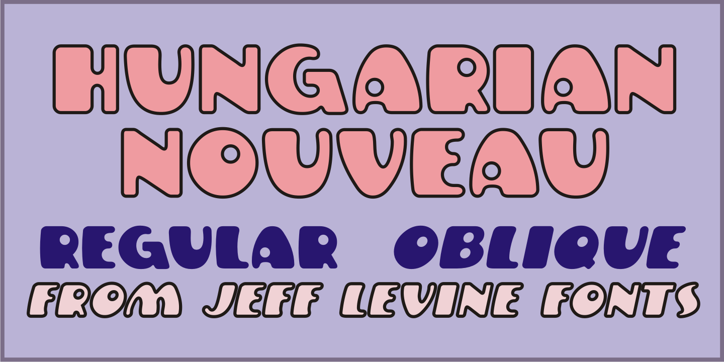 Hungarian Nouveau Font Poster #1