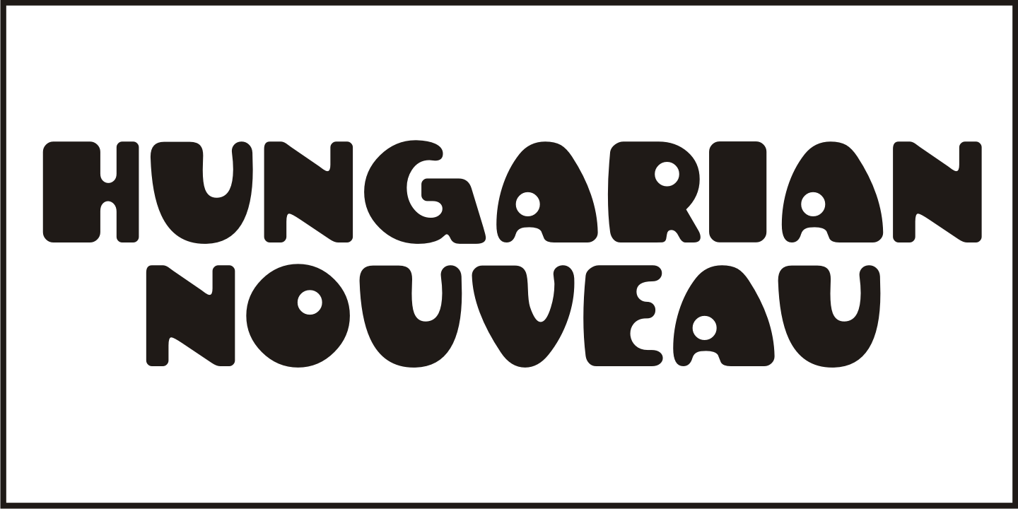 Hungarian Nouveau Font Poster #2