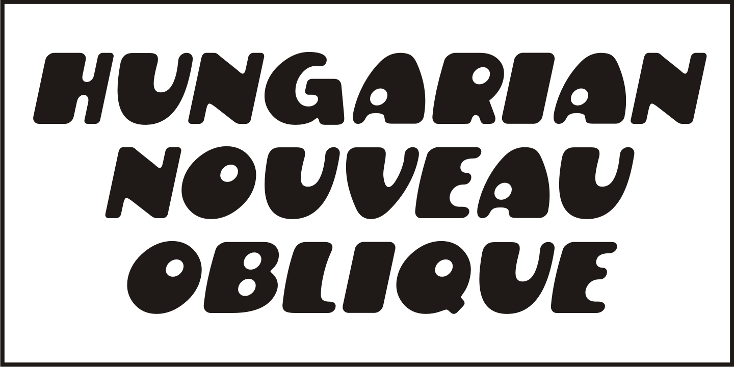 Hungarian Nouveau Font Poster #4