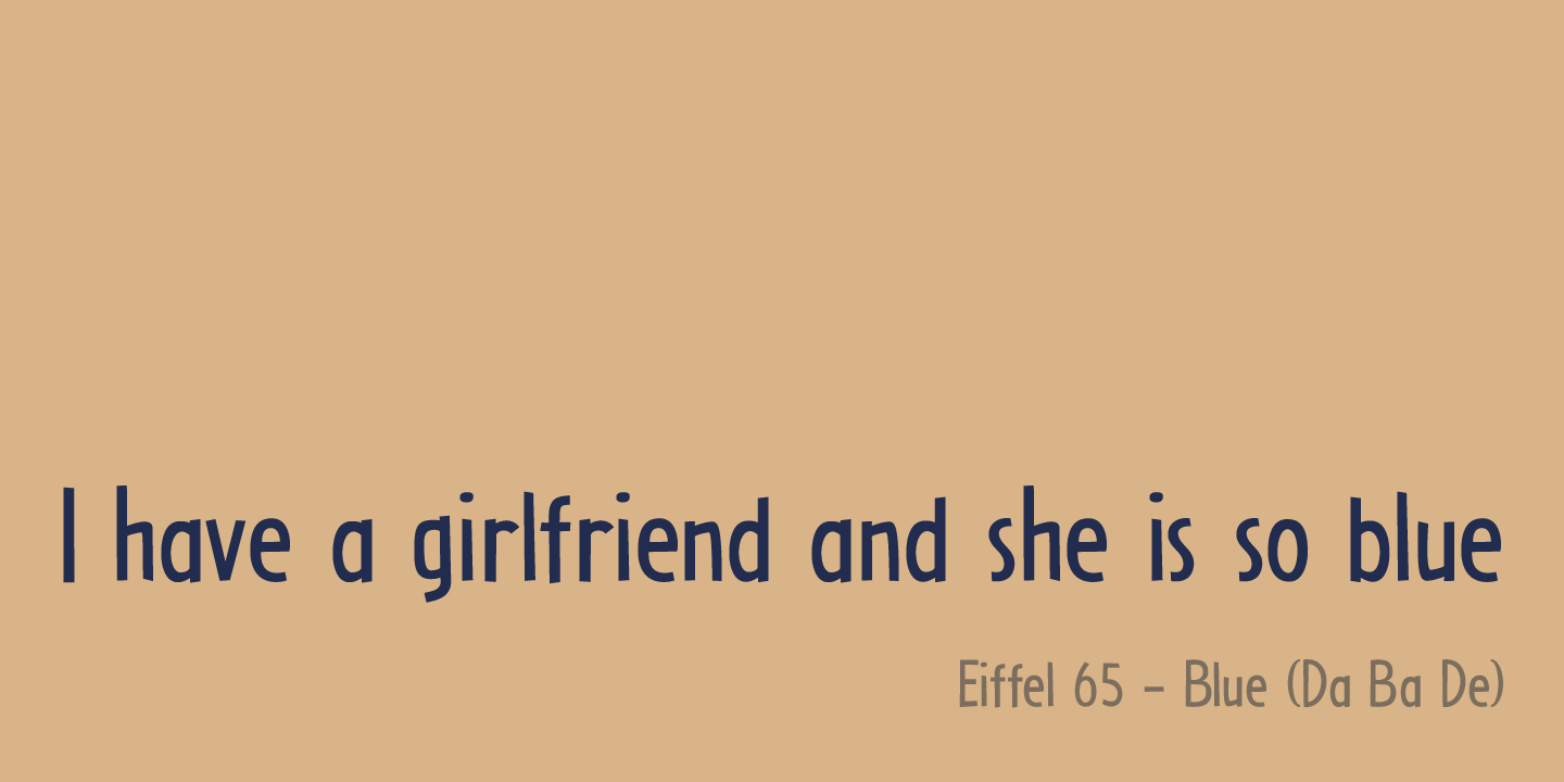 Little Boy Blue Font Poster #1