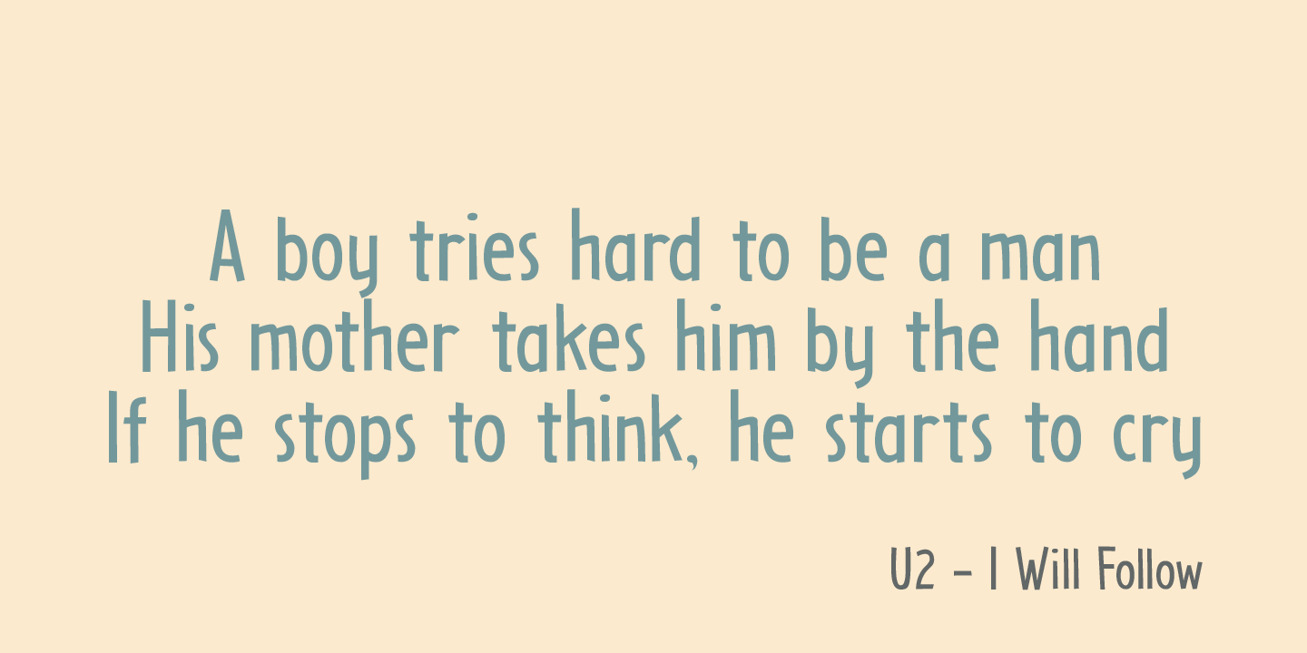 Little Boy Blue Font Poster #1