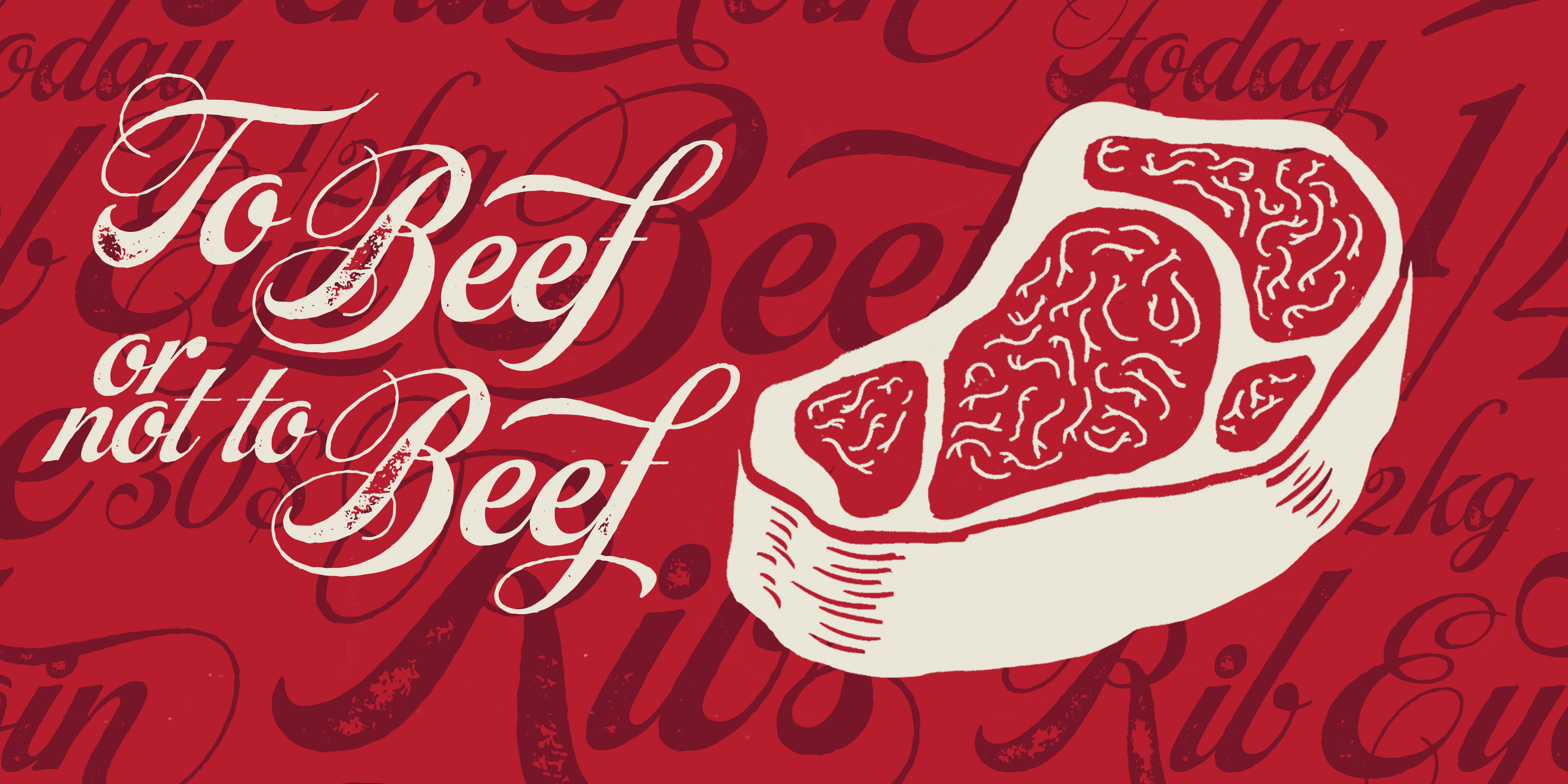 Steak Font Poster #1