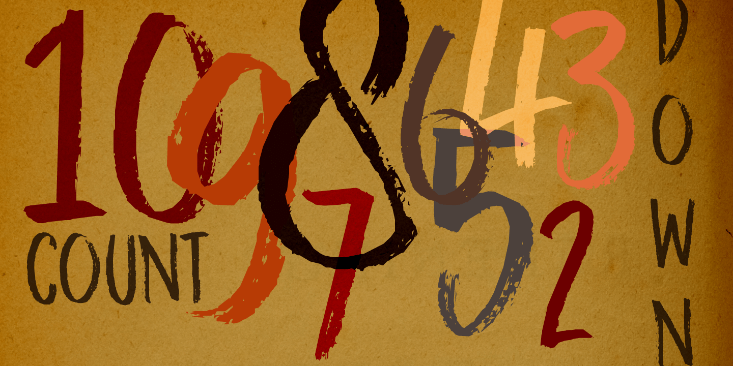 Darker Marker Font Poster #1