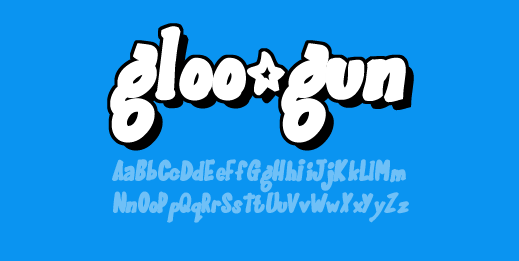 Gloo Gun Font Poster #1