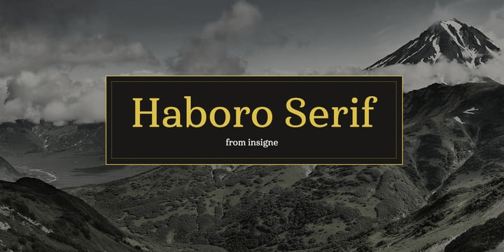 Haboro Serif Font Poster #1