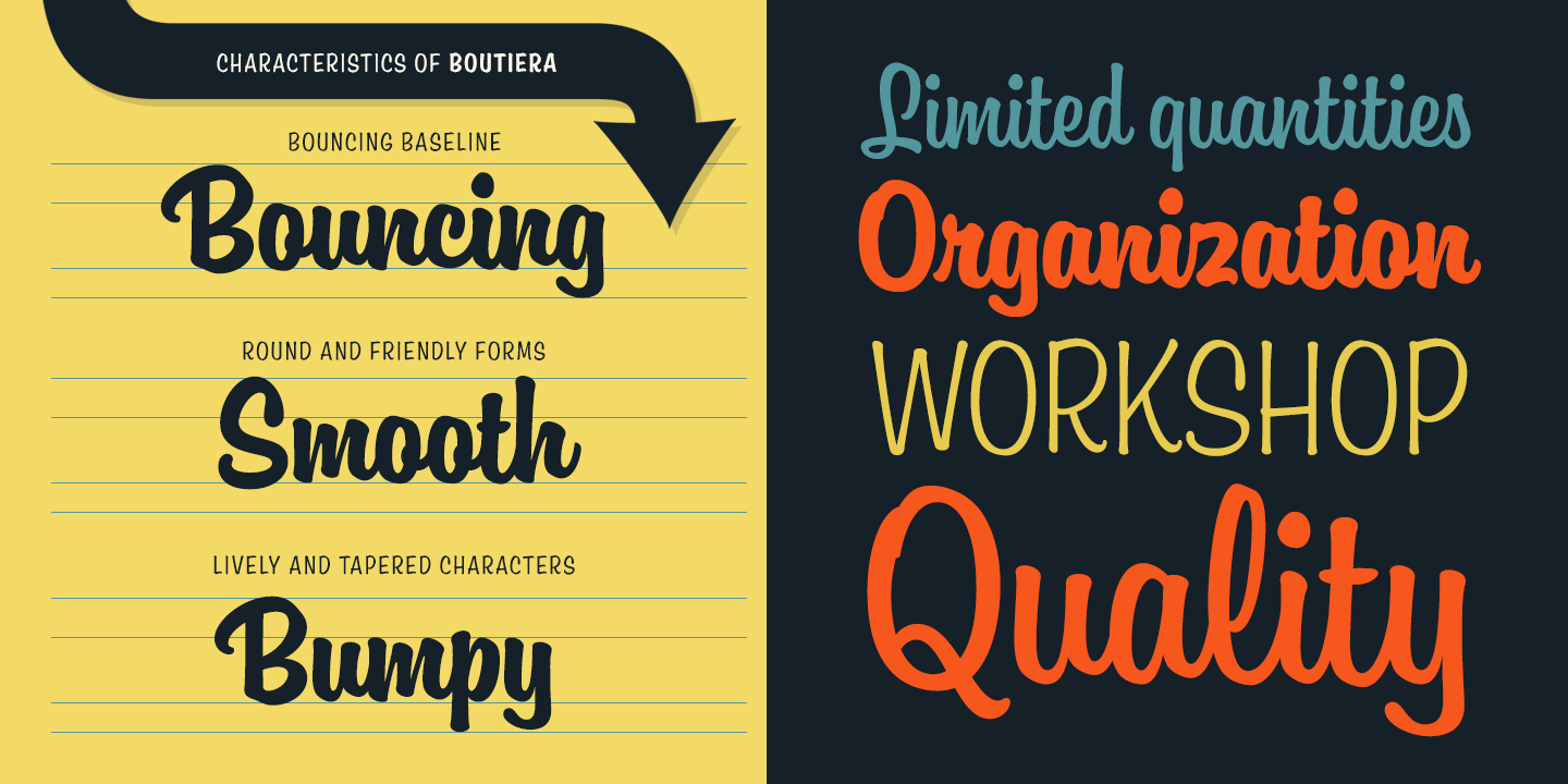 Boutiera Font Poster #1
