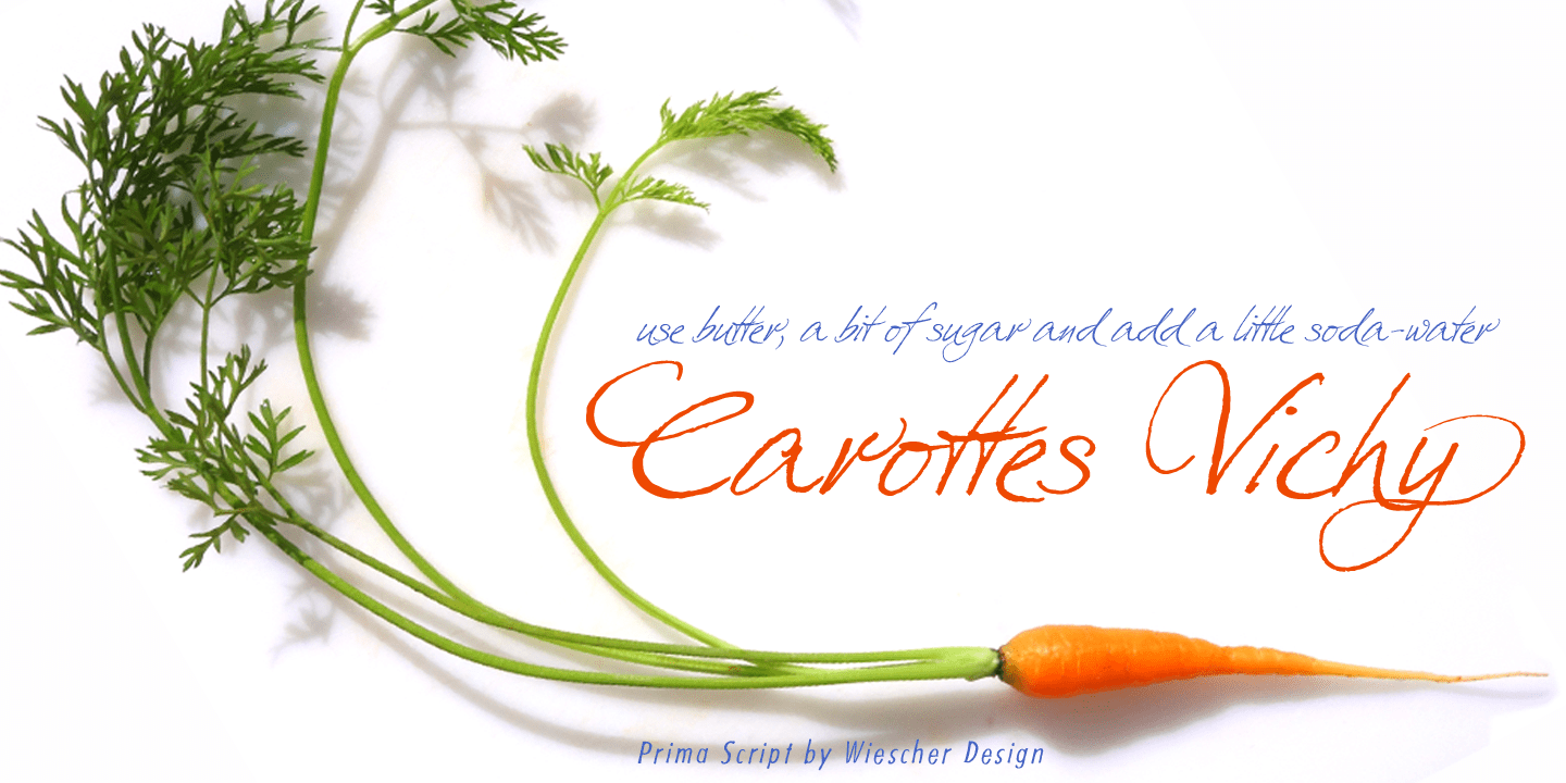 Prima Script Font Poster #1
