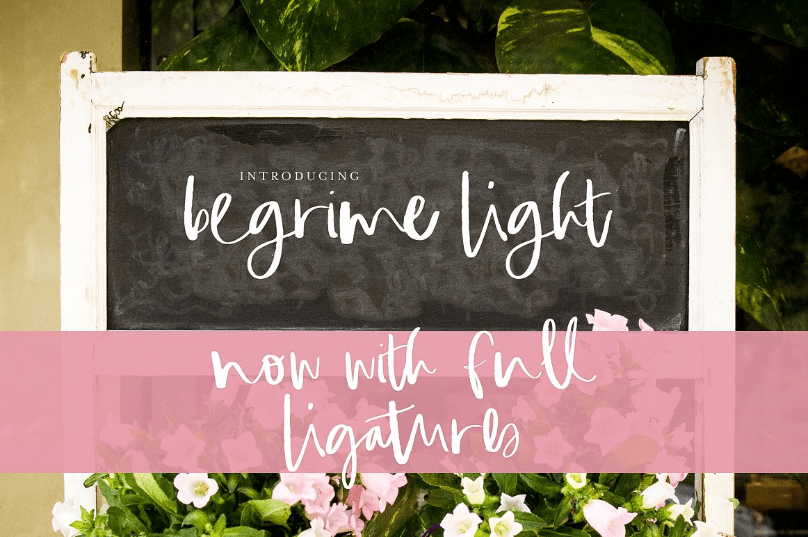 Begrime Font Poster #2