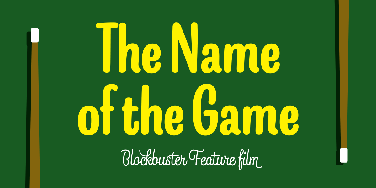Snooker Font Poster #1