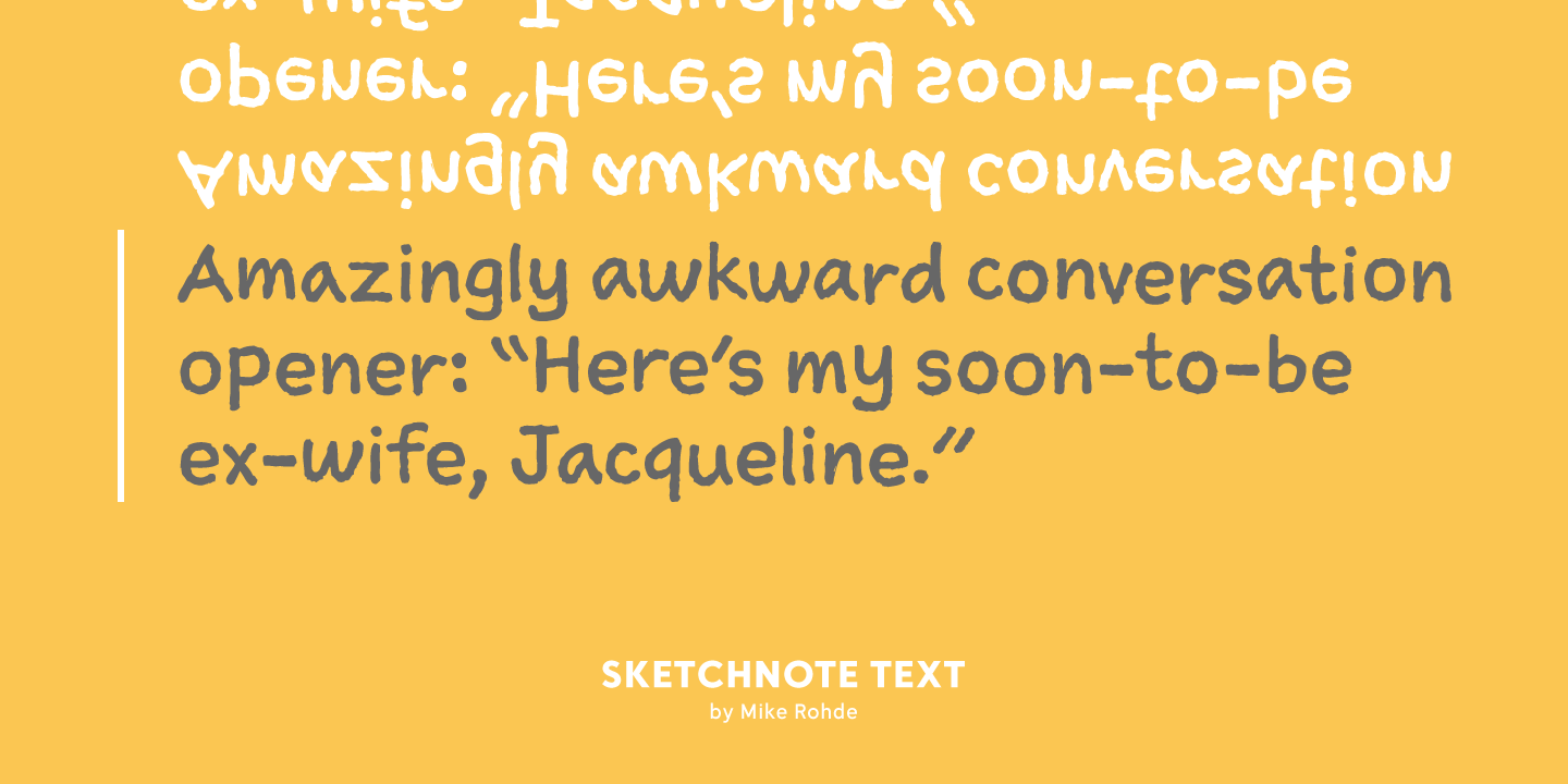 Sketchnote Font Poster #1