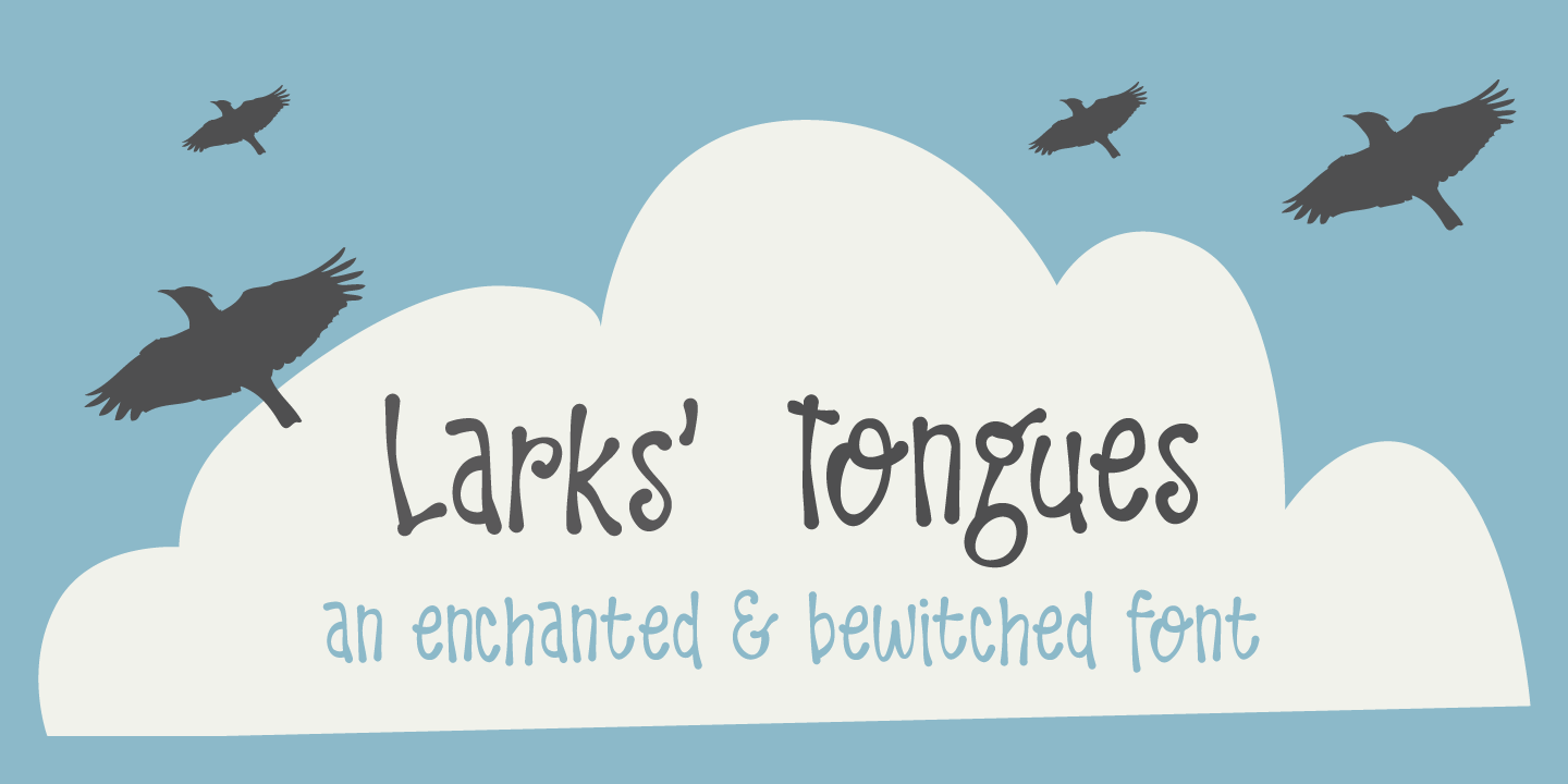 Larks Tongues Font Poster #1