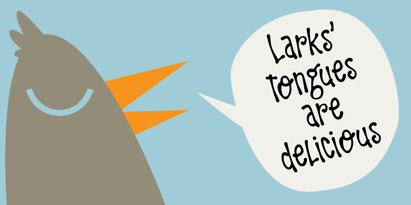 Larks Tongues Font Poster #1