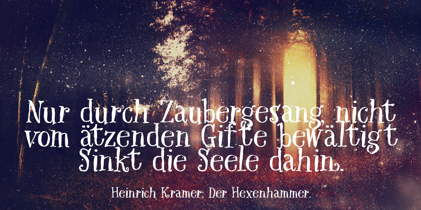Hexenhammer Font Poster #1