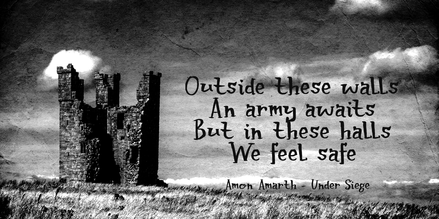 Castle On The Hill Font Poster #1