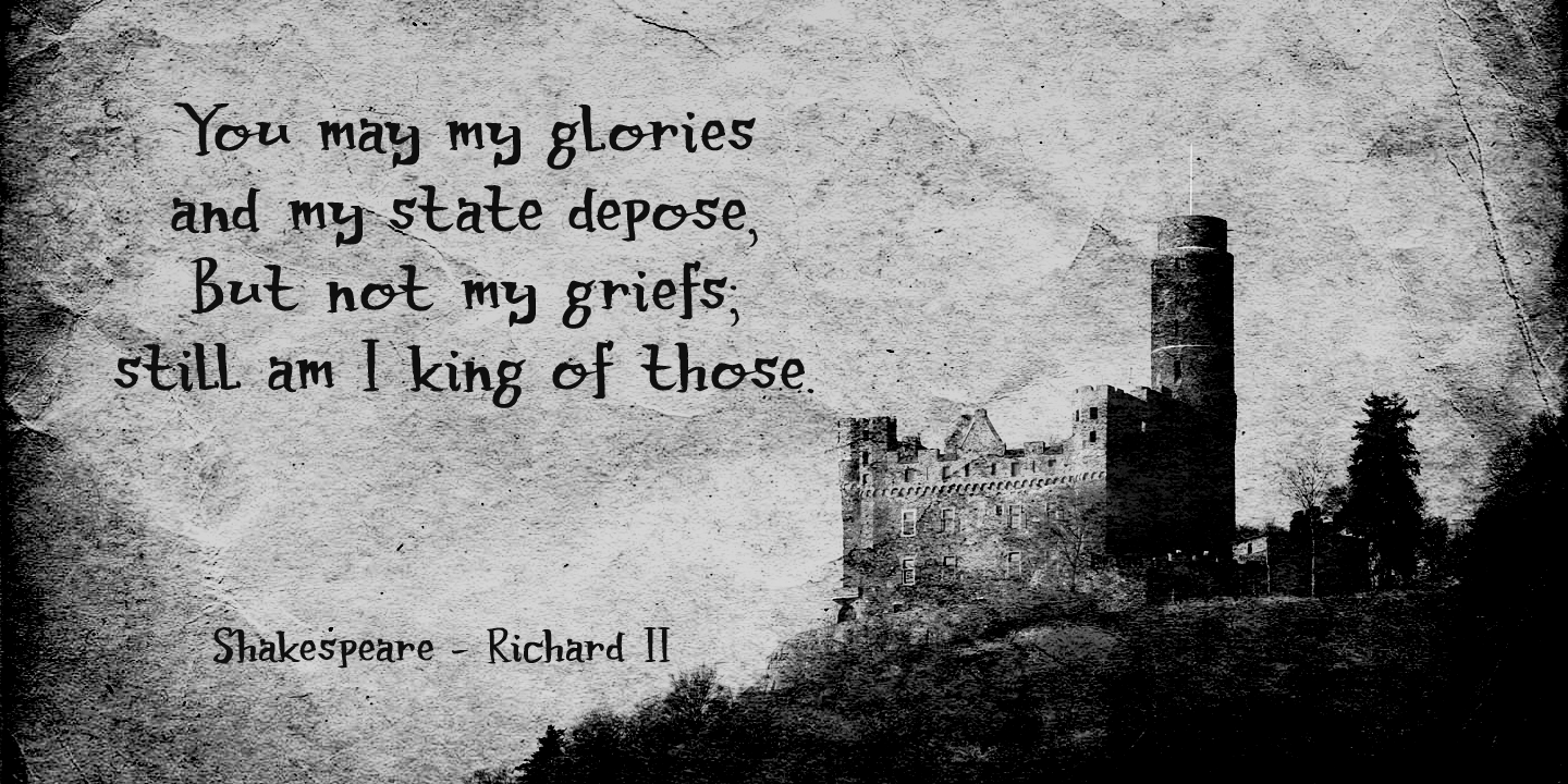 Castle On The Hill Font Poster #1