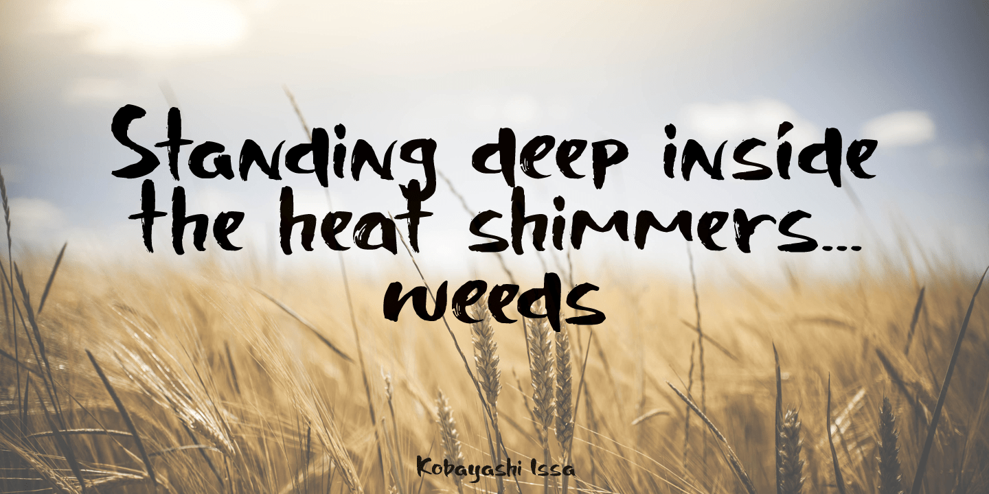 Shinano Font Poster #1