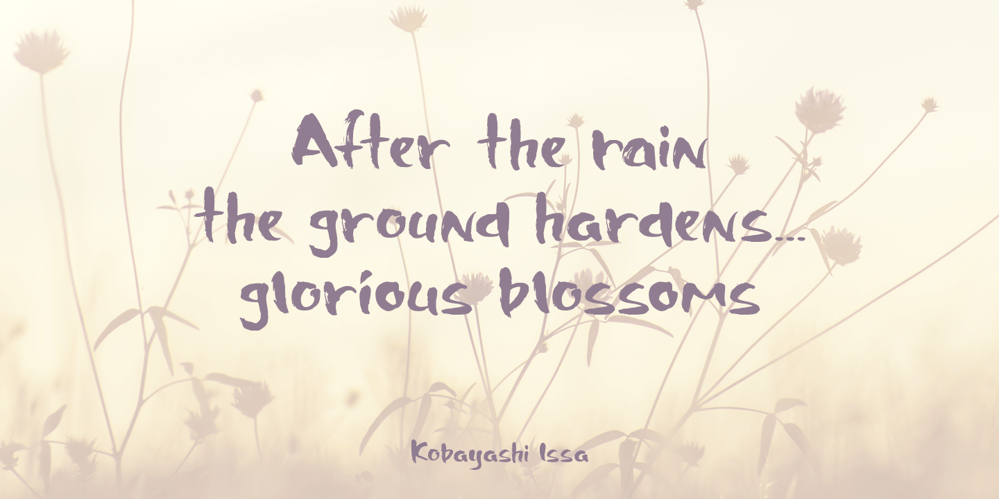 Shinano Font Poster #1